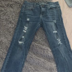 High waisted dark Blue jeans size 7 in women
